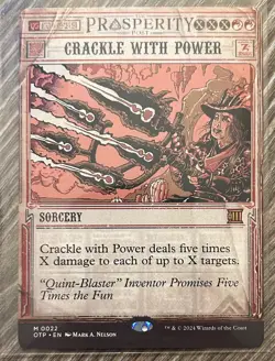 MTG - Crackle with Power - Mythic Regular #22 NM/MINT OTJ: Breaking News - Image 1