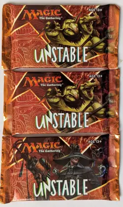 Magic the Gathering UNSTABLE 3 Sealed booster Packs English New - Image 1