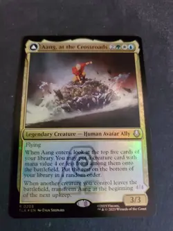 NM Foil Aang, at the Crossroads Destined Savior MTG, Avatar: 203 TLA - Image 1
