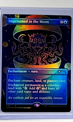 MTG Magic The Gathering Secret Lair Borderless Foil #1102 Imprisoned in the Moon - Image 1