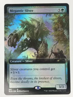 Megantic Sliver (Extended Art) R Secret Lair Drop Series 651 NM FOIL - Image 1