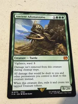mtg Ancient Adamantoise, mythic rare, Final Fantasy XV, unplayed - Image 1