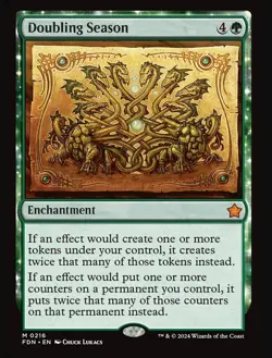 MTG Foundations Doubling Season, Mythic, NM-M, Fast Shipping! - Image 1