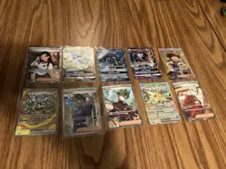 Pokemon Card Lot Of 10 Full Art Trainers And More - Image 1