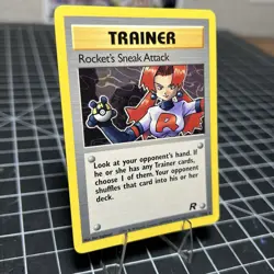 Pokemon TCG WOTC Team Rocket Rocket’s Sneak Attack 72/82 Non Holo Rare NM Card - Image 2