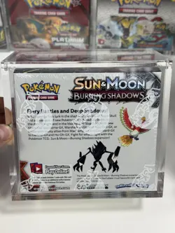 Pokemon Sun Moon Burning Shadow Booster Box Factory Sealed 2017 w/ acrylic box - Image 2