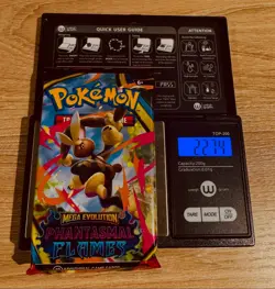 EXTREMELY HEAVY Pokemon Phantasmal Flames - Factory Sealed Booster Pack (22.74g) - Image 1