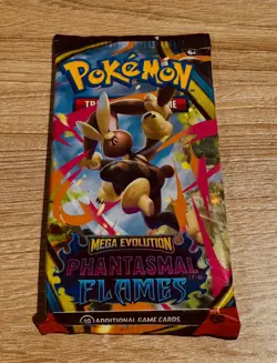 EXTREMELY HEAVY Pokemon Phantasmal Flames - Factory Sealed Booster Pack (22.74g) - Image 2
