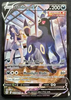 Umbreon V Ultra Rare Pokemon Brilliant Stars Trainer Gallery TG22/TG30 Full Art - Image 1