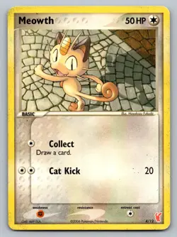 Pokemon TCG FireRed & LeafGreen Meowth 69/112 - Image 1