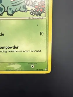 1x Bulbasaur - 45/100 - Common Lightly Played Pokemon EX - Crystal Guardians - Image 4