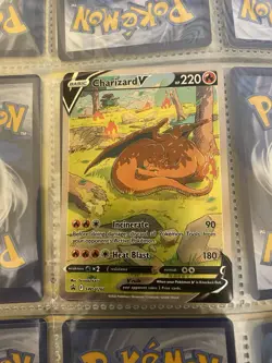Pokemon TCG Charizard V SWSH Black Star Promos Holo Full Art SWSH260 - Image 1