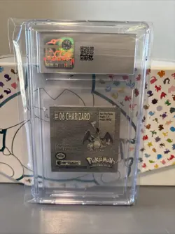 CGC 9 - 1999 Pokemon Charizard #6 Stickers Series 1 Artbox - Image 2