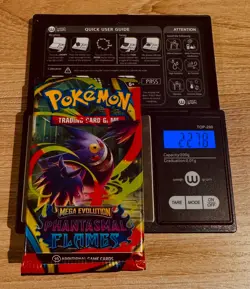 EXTREMELY HEAVY Pokemon Phantasmal Flames - Factory Sealed Booster Pack (22.78g) - Image 1