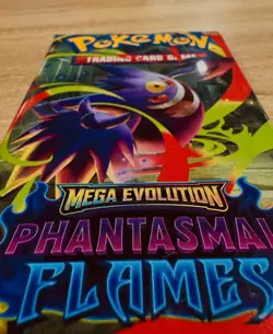 EXTREMELY HEAVY Pokemon Phantasmal Flames - Factory Sealed Booster Pack (22.78g) - Image 3
