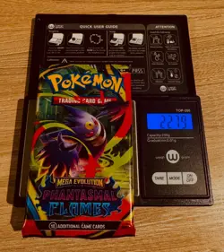 EXTREMELY HEAVY Pokemon Phantasmal Flames - Factory Sealed Booster Pack (22.79g) - Image 1