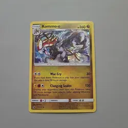 Kommo-o - 77/111 Crimson Invasion Pokemon TCG Cracked Ice Holo HP - Image 1