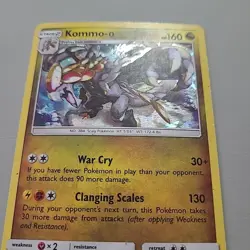 Kommo-o - 77/111 Crimson Invasion Pokemon TCG Cracked Ice Holo HP - Image 3