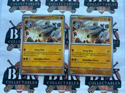 Pokemon - Stonjourner 081/132 - Mega Evolution - NM/M Lot Of 2 - Image 1