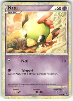 Natu Unleashed Common Pokemon Lightly played - Image 1