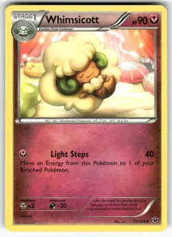 Whimsicott XY - Fates Collide Uncommon Pokemon Near Mint or Better - Image 1
