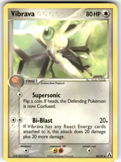 Vibrava Legend Maker Uncommon Pokemon Moderately played - Image 1