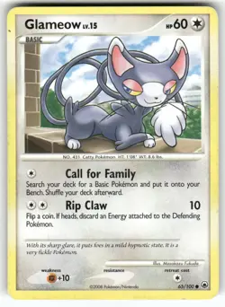 Glameow Majestic Dawn Common Pokemon Moderately played - Image 1