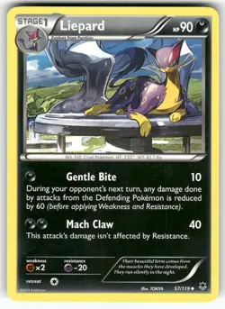 Liepard XY - Phantom Forces Uncommon Pokemon Near Mint or Better - Image 1