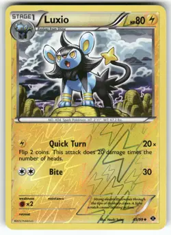Luxio (45) Next Destinies Uncommon,Reverse Holo Pokemon Near Mint or Better - Image 1