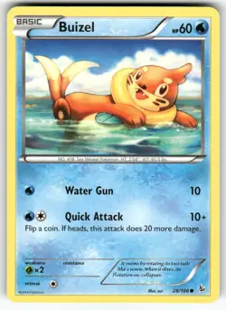 Buizel XY - Flashfire Common Pokemon Lightly played - Image 1
