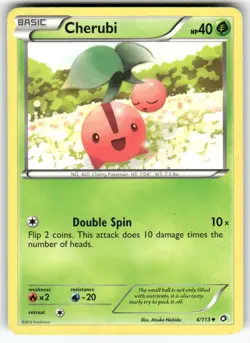 Cherubi Legendary Treasures Uncommon Pokemon Lightly played - Image 1