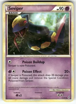 Seviper Call of Legends Uncommon Pokemon Lightly played - Image 1