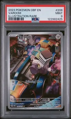 2023 Pokemon Obsidian Flames Varoom Illustration Rare #306 PSA 9 - Image 1