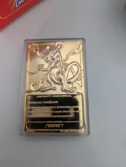Pokemon TCG Burger King Mewtwo #150 23k Gold-plated Card in Pokeball 1999 - Image 3