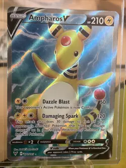 Ampharos V 171/185 - Vivid Voltage - Ultra Rare Holo Pokemon Card Near Mint - Image 1