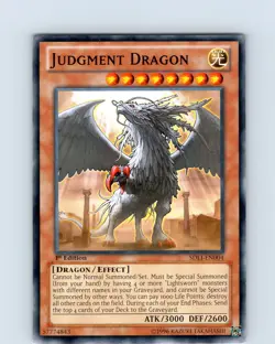 Yu-Gi-Oh TCG Judgment Dragon SDLI-EN004 1st Edition Common Card NM - Image 1