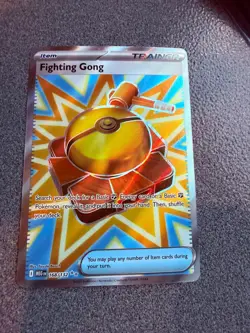 Pokemon Card Fighting Gong Full Art Ultra Rare 168/132 Mega Evolution Trainer - Image 1