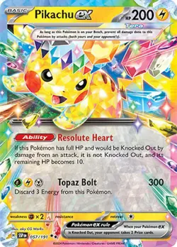 Pikachu ex 057/191 Sv08: Surging Sparks Holo for sale online - Image 3