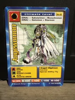 Angewomon BO-16 Digimon Card 2000 Bandai Series 1 Unlimited NM Digi-Battle - Image 1