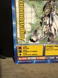 Angewomon BO-16 Digimon Card 2000 Bandai Series 1 Unlimited NM Digi-Battle - Image 4