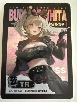 BURNICE WHITA TR JQL-TR-008 Zenless Zone Zero ZZZ Anime Collectible Card - Image 1