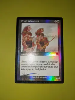 FOIL Fresh Volunteers x1 Mercadian Masques 1x Magic the Gathering MTG - Image 1