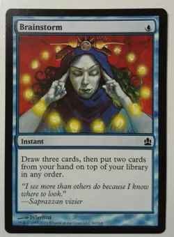 Brainstorm *Common* Magic MtG x1 Commander SP - Image 1