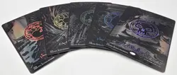 5x Magic the Gathering Phyrexian Full Art Oil-Slicked Raised Foil Land Lot - Image 2