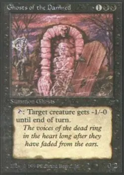 X4 Ghost of the Damned Legends Light Play MTG Magic DNA GAMES - Image 1