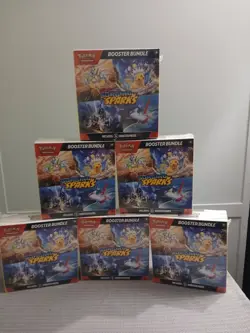 Lot Of 6 Pokemon TCG Surging Sparks Booster Bundle. New, Factory Sealed 36 Packs - Image 1
