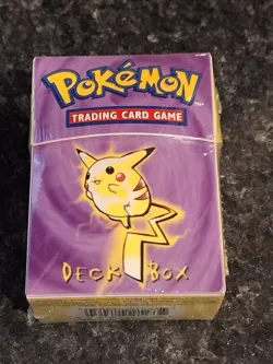 1999 Zap! Pokemon Deck Box w/ Sleeves Pikachu & Mewtwo Sealed / New! - Image 1