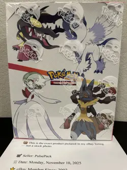Pokemon TCG Mega Evolution Mini Portfolio w/Booster 12x Box - Factory Sealed - Image 2