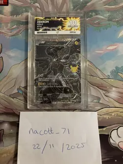 Pokemon Zekrom 114/114 Celebrations ACE 10 Perfect Subgrades - Image 1