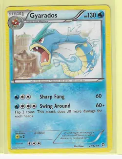 Pokemon Dragons Exalted "Gyarados" 24/124 Rare X1 - Image 1